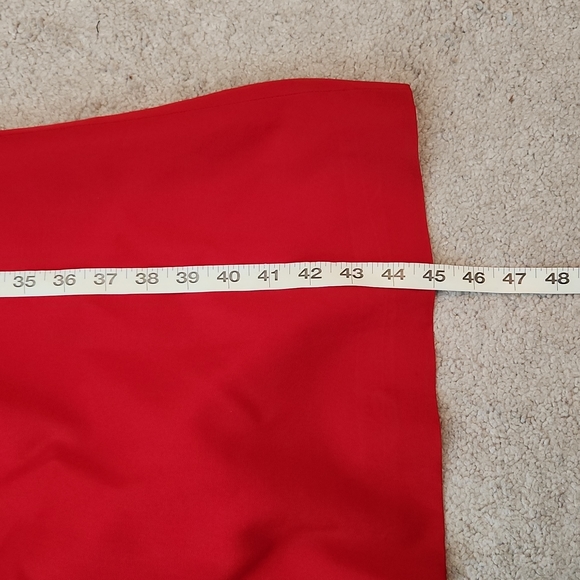 Linda Allard Ellen Tracy red trench coat 2 - Picture 9 of 13